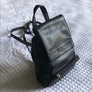 Bebe all leather 8.5” mini backpack